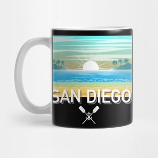 San Diego Design, with White Lettering Mug